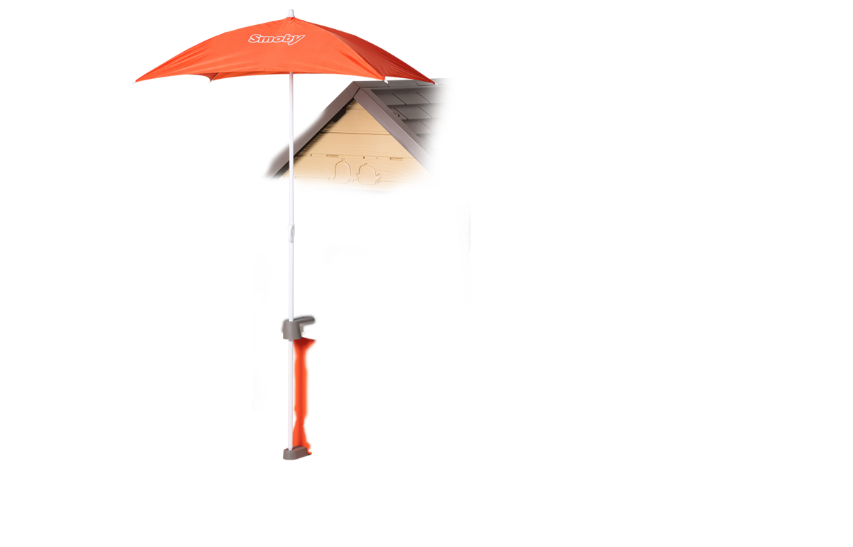 Házikó természetes My New House Smoby bővíthető 2 ablak zsalugáterrel 2 kerek ablak és felezett ajtó 135 cm magas UV szűrővel 2 évtől