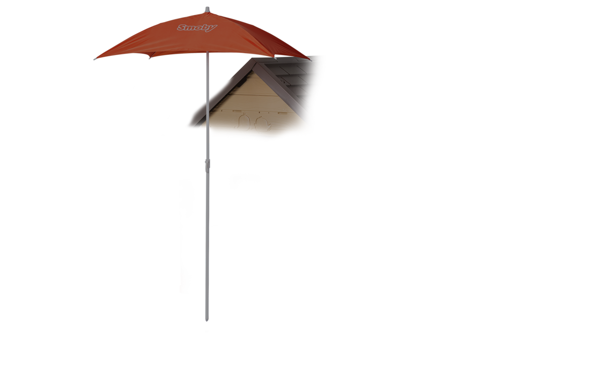 Házikó természetes My New House Smoby bővíthető 2 ablak zsalugáterrel 2 kerek ablak és felezett ajtó 135 cm magas UV szűrővel 2 évtől