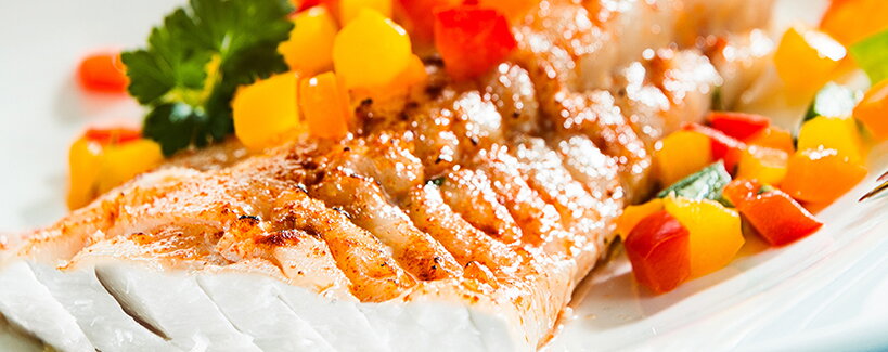 Tőkehal vajon párolt póréhagymával